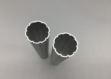 الفضة الأنودة 6063 T5 ألومنيوم أنبوب ملامح ألومنيوم شخصيّ قطاع جانبيّ أنبوب